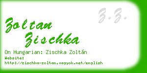 zoltan zischka business card